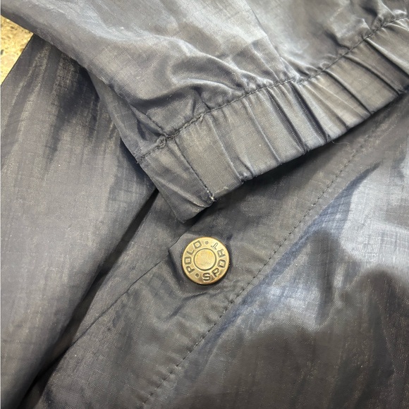 Retro Polo Sport Navy Quarter Zip Windbreaker - Size S - Picture 5 of 7